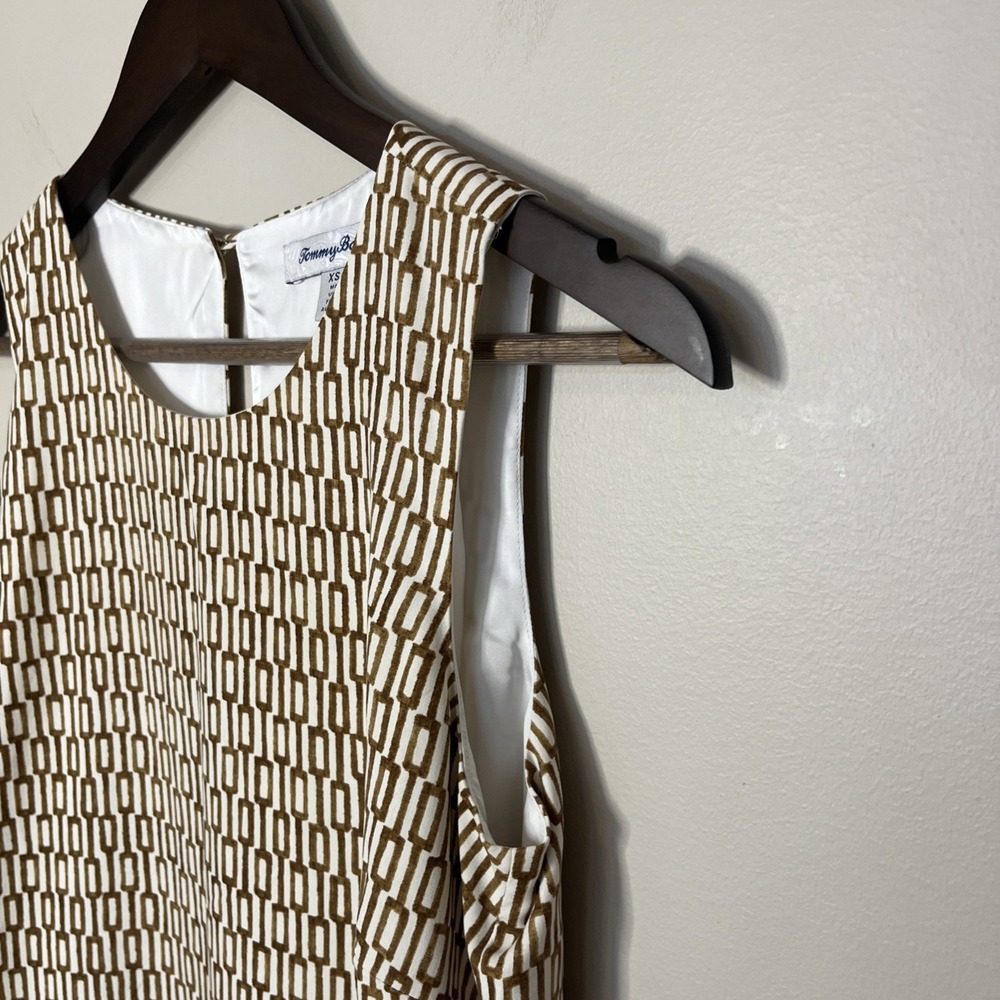 Tommy Bahama Island Key Brown Sugar Sleeveless Shift Dress 100% Silk XS - Picture 6 of 9